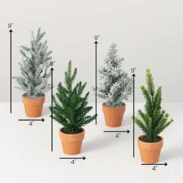 Sullivans Mini Potted Trees - Perfect Christmas Elegance