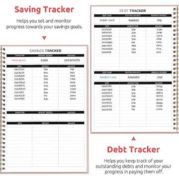 Budget Planner - Monthly Budget Book with Expense Tracker Notebook, Undated Bill Organizer & Finance Planner to Take Control of Your Money, 2024-2025 Account Book to Manage Your Finances-Pink