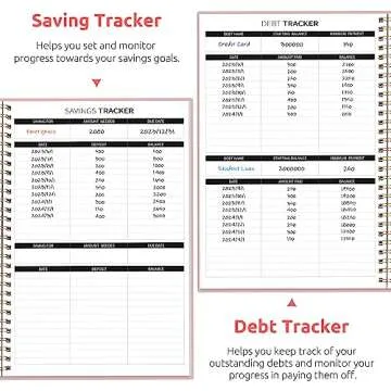 Budget Planner - Monthly Budget Book with Expense Tracker Notebook, Undated Bill Organizer & Finance Planner to Take Control of Your Money, 2024-2025 Account Book to Manage Your Finances-Pink