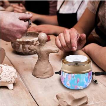 AnyWayFun Mini Pottery Wheel for Kids & Beginners