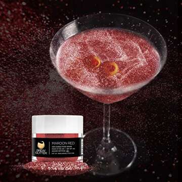 Brew Glitter - Holiday Combo Packs (4g Jars) | Assorted Edible Drink Glitter for Festive Beer, Cockt...