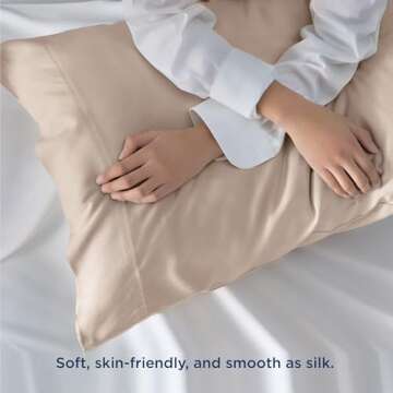 Bedsure Bamboo Cooling Pillow Cases for a Comfortable Sleep