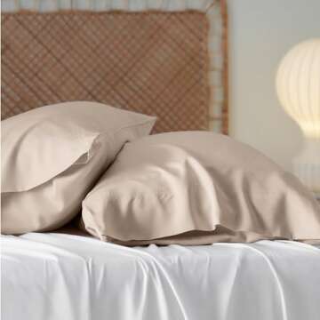 Bedsure Bamboo Cooling Pillow Cases for a Comfortable Sleep