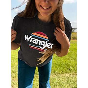 Women's Vintage Cowboy Sunset T-Shirt for Comfort