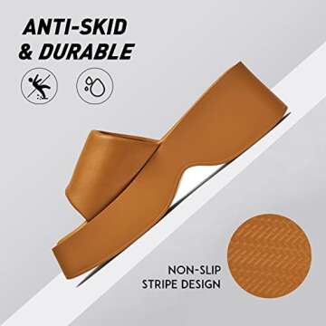 Stylish EETTARO Women's Platform Sandals for Summer Comfort