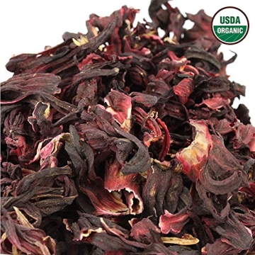 Organic Hibiscus Tea - Caffeine Free Herbal Tea 1LB