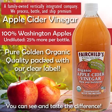 Organic Raw & Unfiltered Apple Cider Vinegar – Two Pack