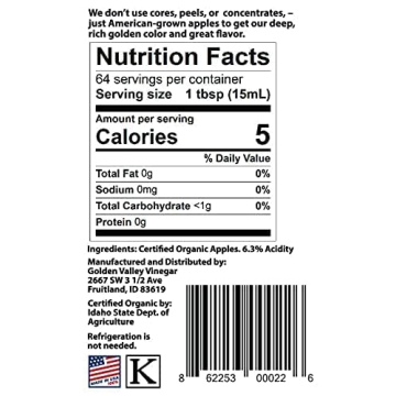 Organic Raw & Unfiltered Apple Cider Vinegar – Two Pack