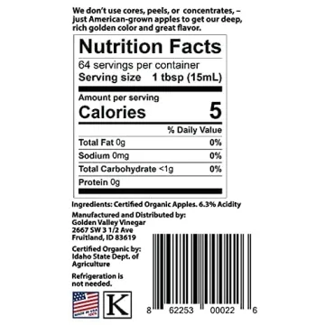 Organic Raw & Unfiltered Apple Cider Vinegar – Two Pack