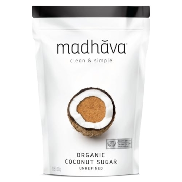 MADHAVA Organic Coconut Sugar 3 Lb. Bag (Pack of 1), Natural Sweetener, Sugar Alternative, Unrefined...