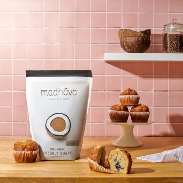 MADHAVA Organic Coconut Sugar, Natural Sweetener, Vegan