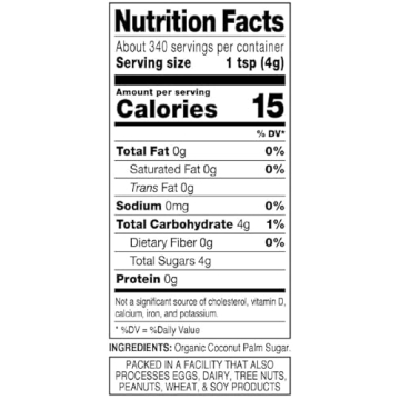 MADHAVA Organic Coconut Sugar, Natural Sweetener, Vegan