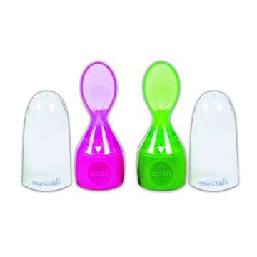 Munchkin Click Lock Food Pouch Spoon Tips for Easy Feeding