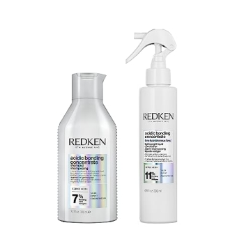 REDKEN Bonding Shampoo + Lightweight Liquid Conditioner Set | For Fine, Damaged Hair Repair | Acidic...