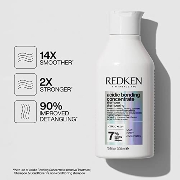 REDKEN Bonding Shampoo + Lightweight Liquid Conditioner Set | For Fine, Damaged Hair Repair | Acidic Bonding Concentrate | Strengthens Weak Hair and Repairs Hair Bonds