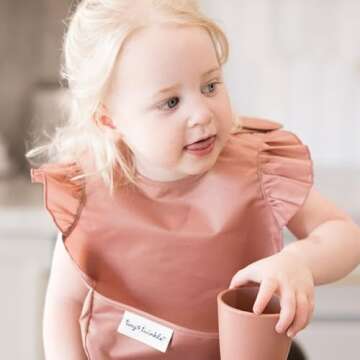 Tiny Twinkle Mess-Proof Baby Bib - Waterproof & Eco-Friendly for Your Little One