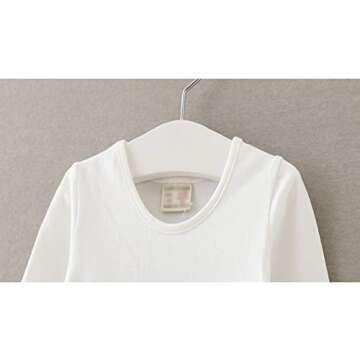 JNKLWPJS Baby Girls Tutu Dress Long Sleeve Infant Toddler Princess Party Tulle Sundress E-White 86CM