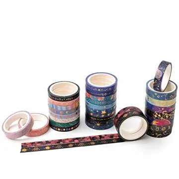 YUBX Galaxy Washi Tape Set 30 Rolls for DIY Crafts