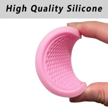 ZSDY Car Cup Coaster, 4PCS Universal Auto Non-Slip Cup Holder Embedded in Ornaments Silicone Coaster, Car Interior Accessories Sets, Pink