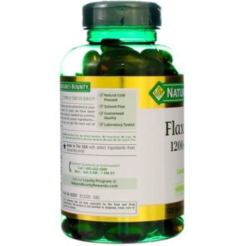 Nature's Bounty Flaxseed Oil for Heart Health, 1200mg, 125ct