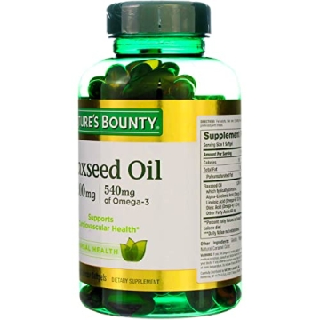 Nature's Bounty Flaxseed Oil for Heart Health, 1200mg, 125ct