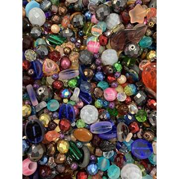 Assorted Glass Beads for Jewelry Making, DIY Lamp Work, Arts and Crafts, and Decorative Hobby Artist...