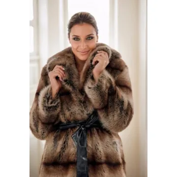 Tngan Warm Artificial Fur Overcoat for Women