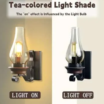 Rustic Wall Sconce Vintage Light for Home Decor