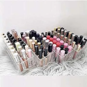 Acrylic Lip Gloss Organizer | 24 Space Makeup Storage