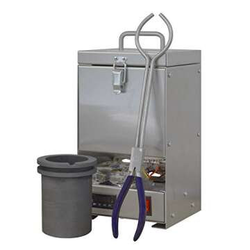 Tabletop QuikMelt 100 oz PRO-120 Melting Furnace - Stainless Steel Kiln Jewelry Making Metal Melting...