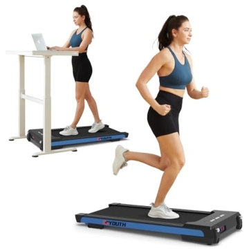 GOYOUTH Compact Under Desk Treadmill for Home Workouts