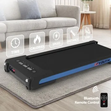 GOYOUTH Compact Under Desk Treadmill for Home Workouts