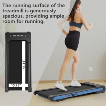 GOYOUTH Compact Under Desk Treadmill for Home Workouts