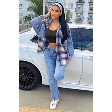 OQQ Women's 2 Piece Yoga Crop Top Seamless Stretch Basic Workout Exercise Long Sleeve, Black, Small