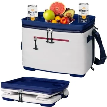 ADDIMOR Insulated Soft Cooler Bag - 40 Cans Large & Collapsible with Cup Holders
