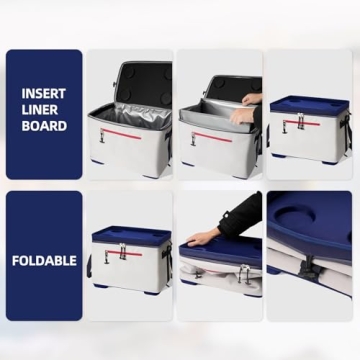 ADDIMOR Portable Insulated Cooler Bag with Cup Holders