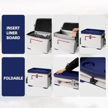 ADDIMOR Portable Insulated Cooler Bag with Cup Holders