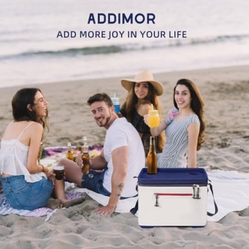 ADDIMOR Portable Insulated Cooler Bag with Cup Holders