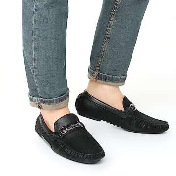 Bruno Marc Men's Casual Penny Loafers for Comfort
