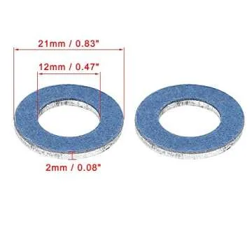 X AUTOHAUX 20pcs M12 Blue Oil Drain Gaskets for Toyota