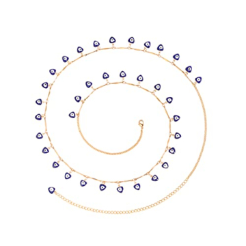 PEARLADA Dangle Evil Eye Belly Chain for Summer Style