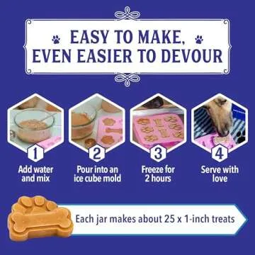 Cooper's Treats Pupsicle Starter Kit - Easy, Homemade Frozen Dog Treat Kit - Healthy, Delicious Dog Ice Cream Mix - Make Your Own Treats - Regular