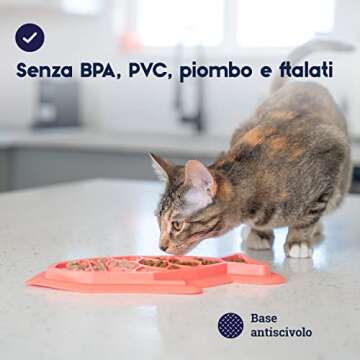 Catstages Fishie Fun Feed Mat for Happy Healthy Cats