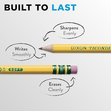 Ticonderoga Pre-Sharpened Wood-Cased Pencils 72 Count