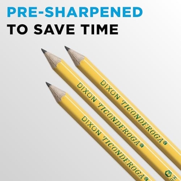 Ticonderoga Pre-Sharpened Wood-Cased Pencils 72 Count