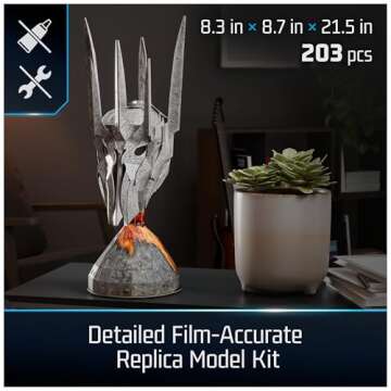 4D Build Sauron Helmet Model Kit for Lord of The Rings