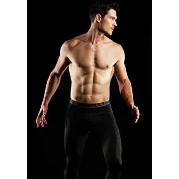 TSLA Men's Thermal Compression Pants, Athletic Sports Leggings & Running Tights, Wintergear Base Layer Bottoms, Thermal Black, X-Large