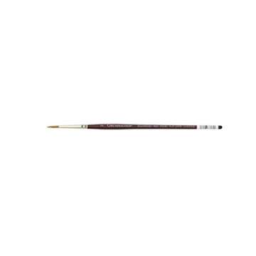 Grumbacher Goldenedge Golden Toray Round Watercolor Brush, Synthetic Bristles, Size 3 (4620.3)