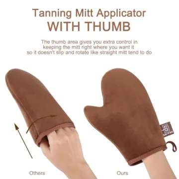 GAIYAH Velvet Tanning Mitt Even Self-Tan Application