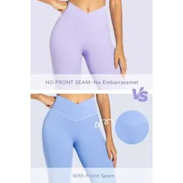 Sunzel Flare Leggings: High Waisted Crossover Yoga Pants